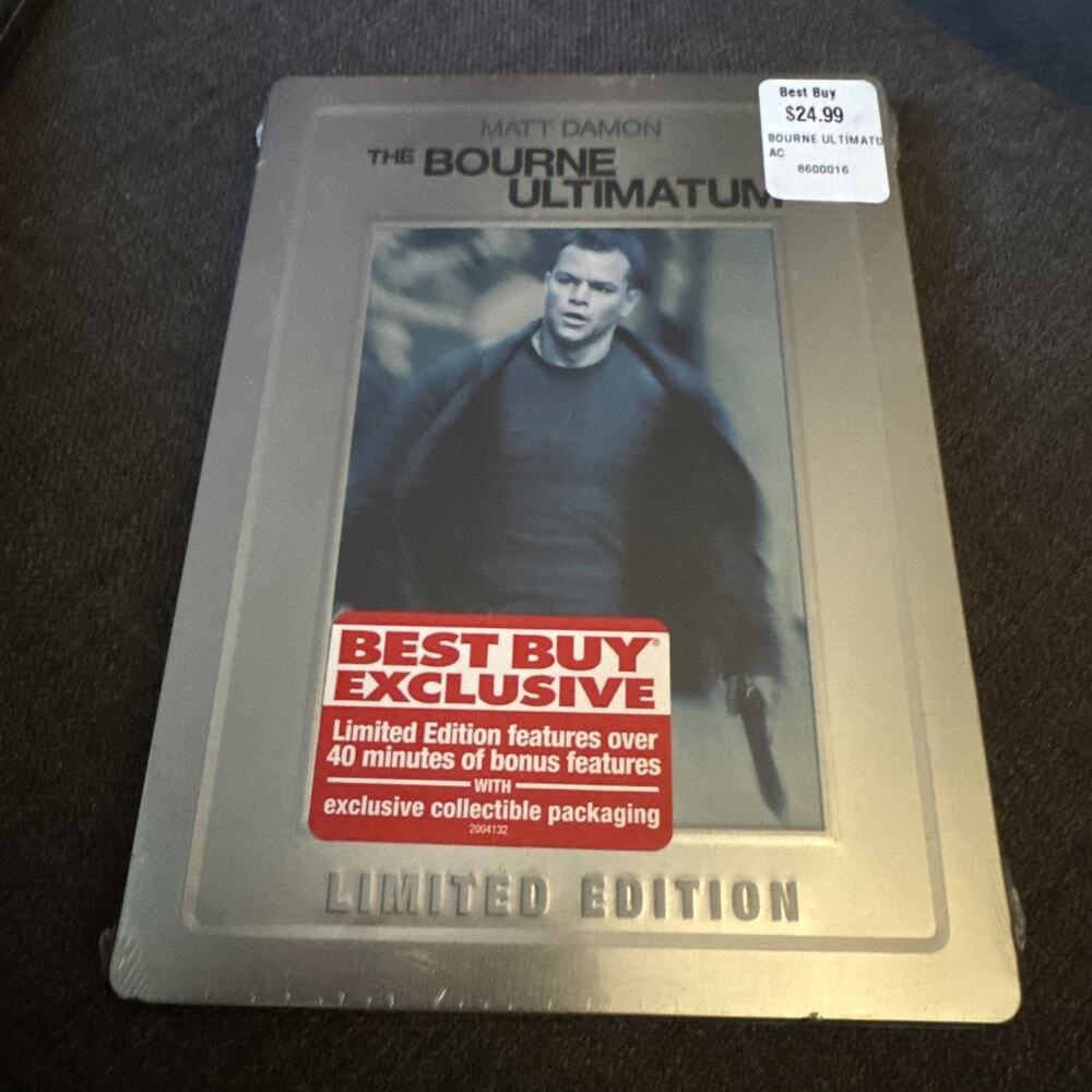 Sealed New BOURNE ULTIMATUM DVD movie 2-disc limited Edition Steelbook